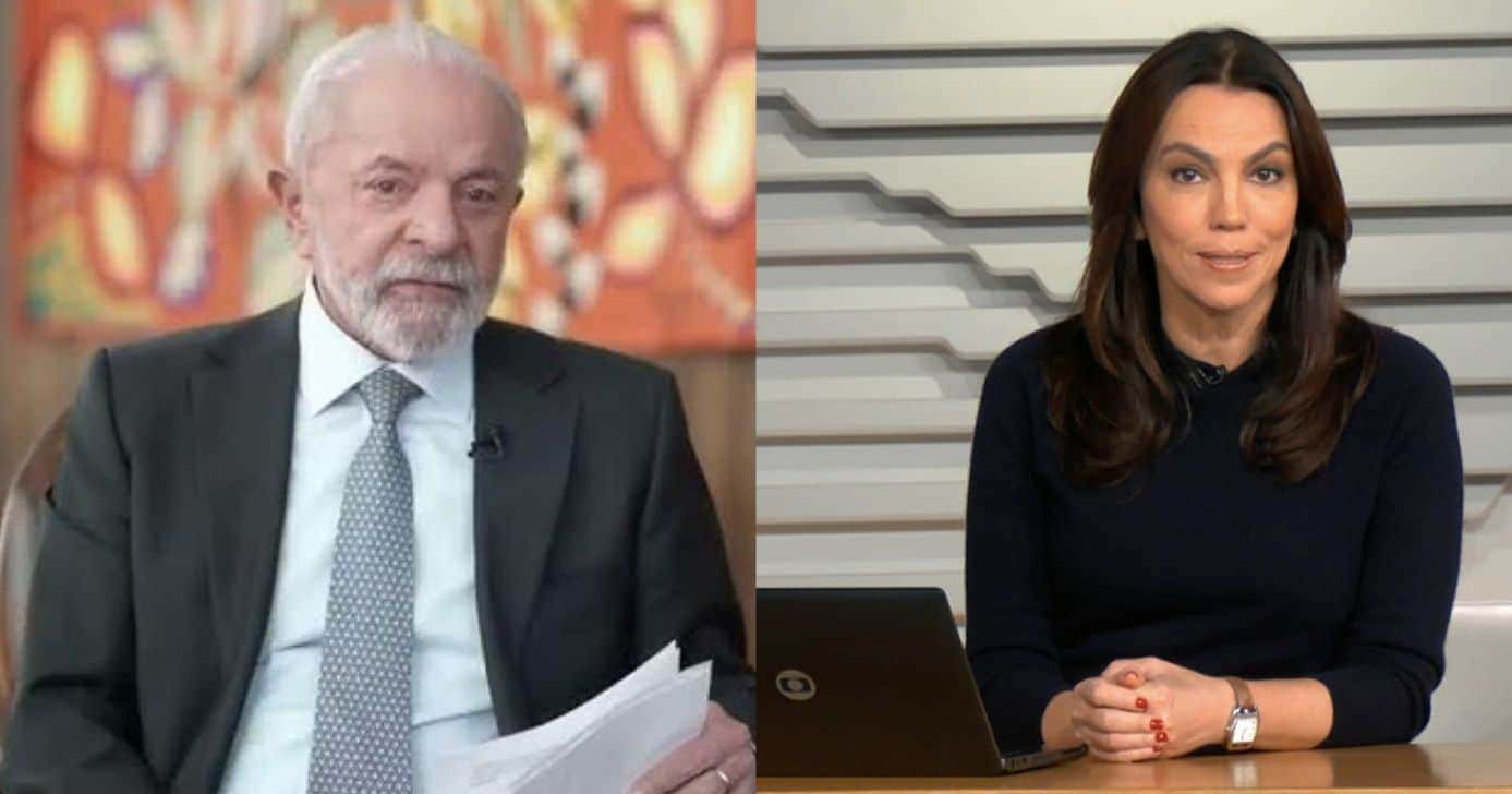 Luiz Inácio Lula da Silva e Ana Paula. Araújo no Bom Dia Brasil (Fotos: Reproduções / Globo)
