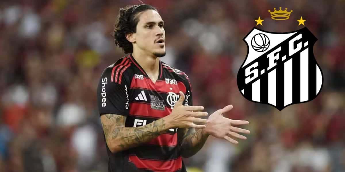 Pedro é pedido no Santos - Montagem Tv Foco