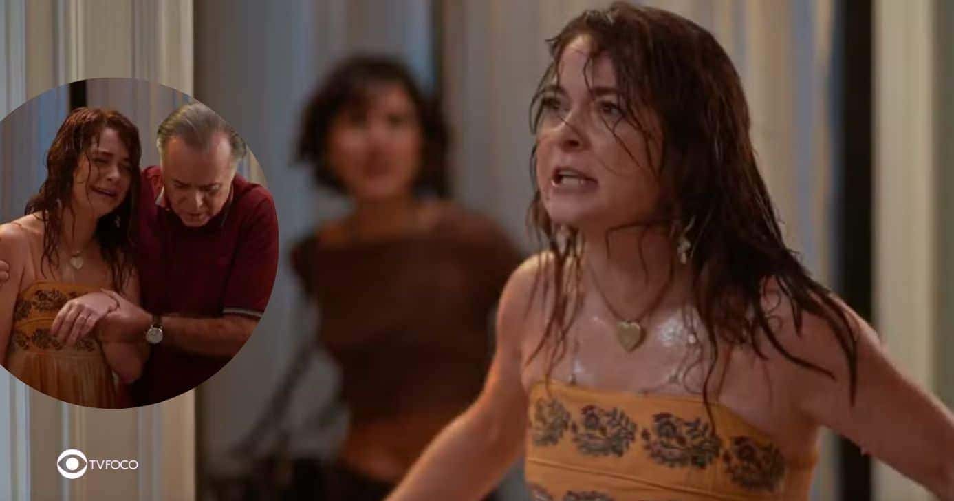 Filipa em surto e Abel em Dona de Mim (Foto: Reprodução / Globo / Montagem TV Foco)