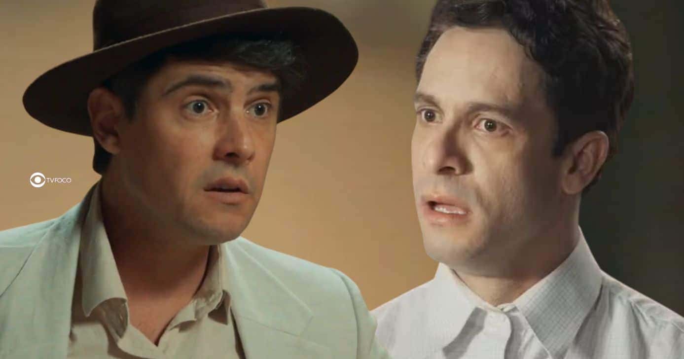 Candinho e Celso em Êta Mundo Melhor! (Foto: Reprodução / Globo / Montagem TV Foco)