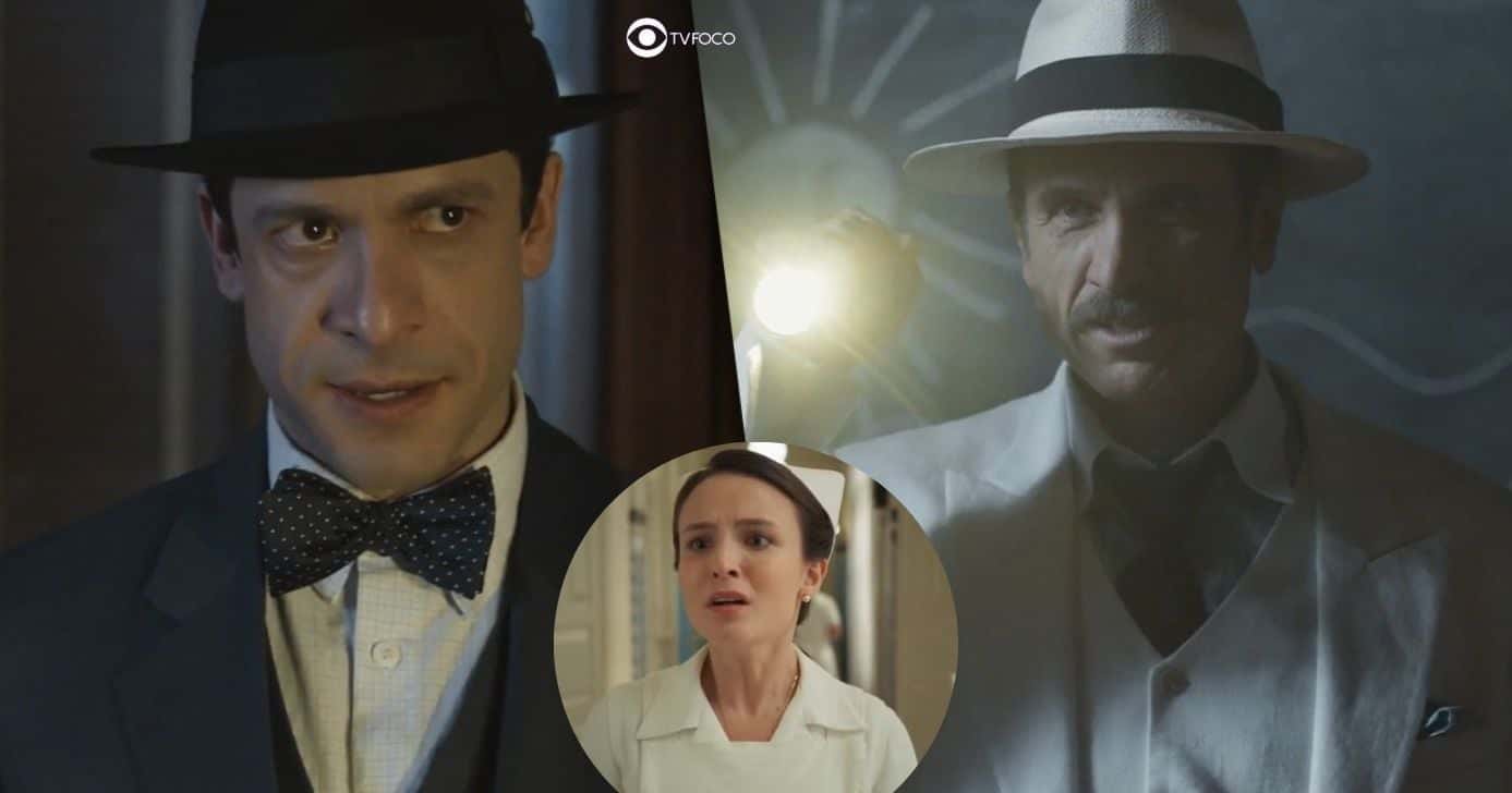 Celso, Estela e Ernesto em Êta Mundo Melhor! (Foto: Reprodução / Globo / Montagem TV Foco)