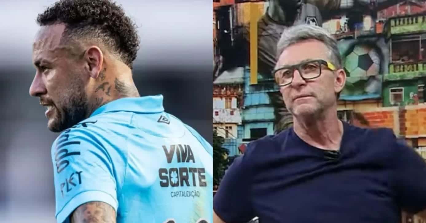 Neto crava desfecho de Neymar no Santos - Montagem / TV FOCO