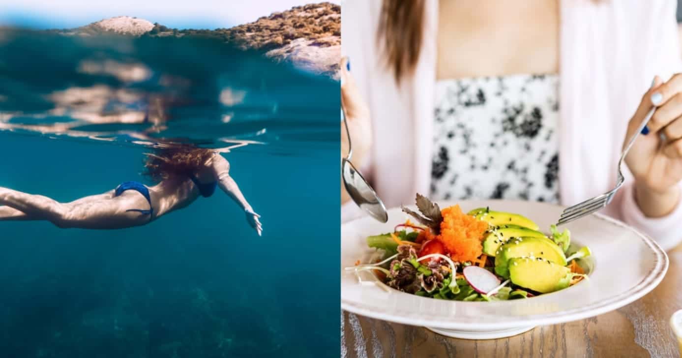 Faz mal entrar na água logo depois de comer? Descobrimos a verdade - Montagem / TV FOCO