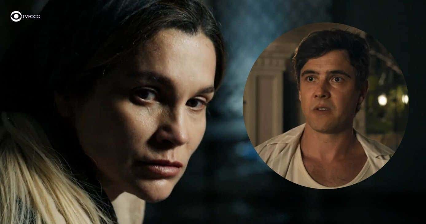 Sandra (Flávia Alessandra) e Candinho em Êta Mundo Melhor! (Foto: Reprodução / Globo / Montagem TV Foco)