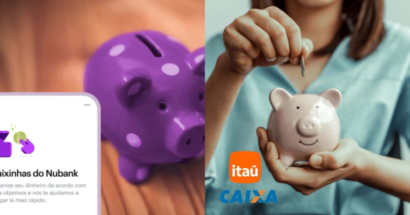 Caixinha do Nubank ou poupança Caixa: Quanto rende R$ 20 mil? (Foto: Reprodução/ Internet)