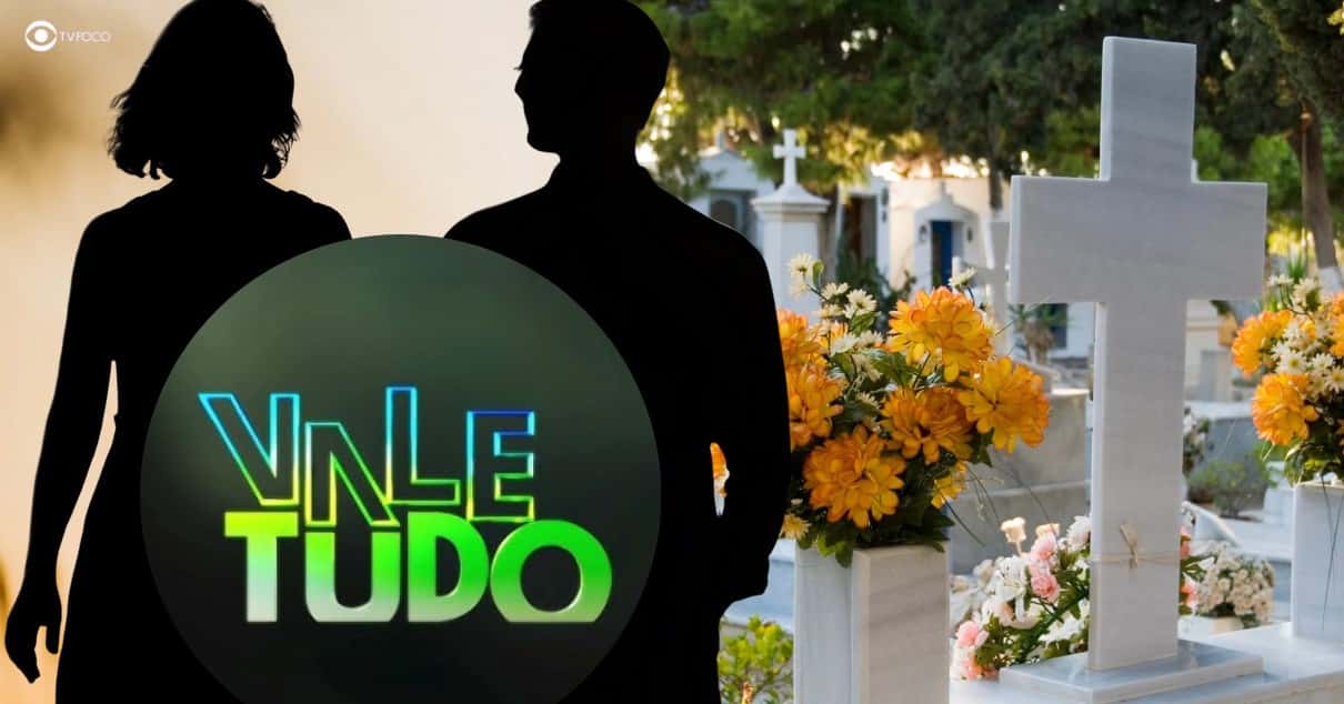 Ilustração de novos personagens e cemitério em Vale Tudo (Foto: Reprodução / Globo / Montagem TV Foco)