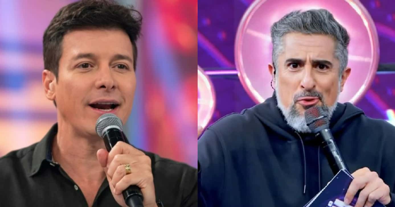 Faro no comando do Caldeirão? Mion toma atitude na Globo após entrada de ex-apresentador da Record na emissora (Foto: Reprodução/Montagem TV Foco)