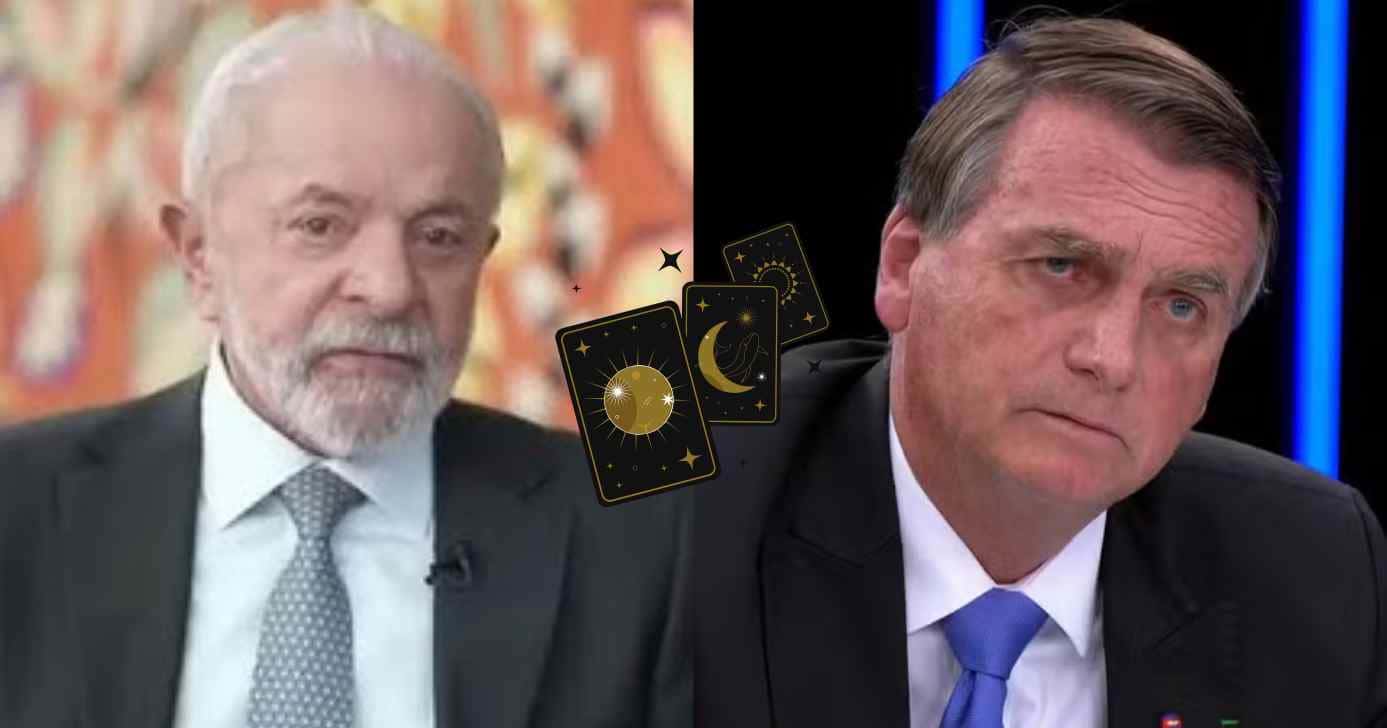 Luiz Inácio Lula da Silva, ilustração previsão e Jair Bolsonaro (Fotos: Reproduções / Globo / Canva)