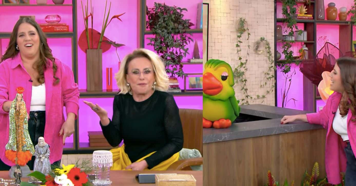 Ana Maria e Tati Machado no Mais Você (Fotos: Reproduções / Globo)