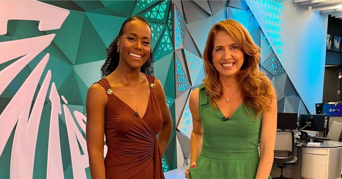 Maju Coutinho e Poliana Abritta no Fantástico (Foto: Reprodução / Instagram)