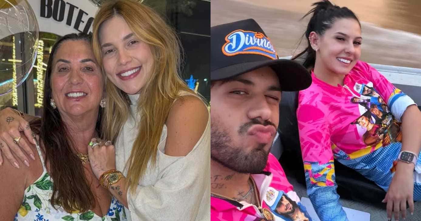 Margareth Serrão, Virginia Fonseca, Zé Felipe e Ana Castela (Fotos: Reproduções / Instagram)