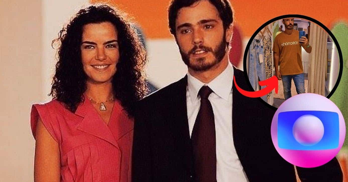 Thiago Rodrigues e Ana Paula Arósio, em "Páginas da Vida"/ Recorte com ele atualmente (Foto Reprodução/Montagem/Lennita/Tv Foco/Canva/Globo)