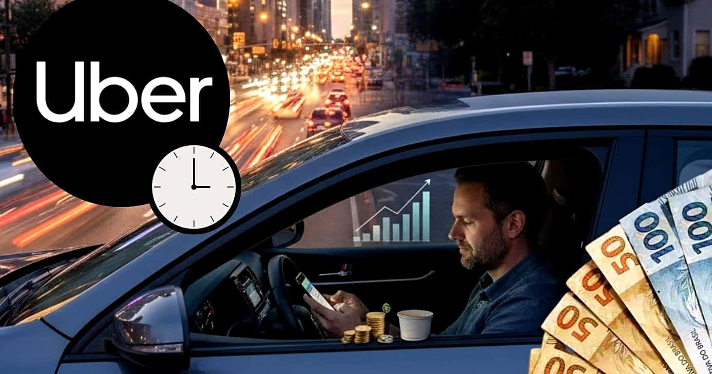 Veja quanto ganha um motorista da Uber (Foto Reprodução/Montagem/Lennita/Tv Foco/GMN/Uber)