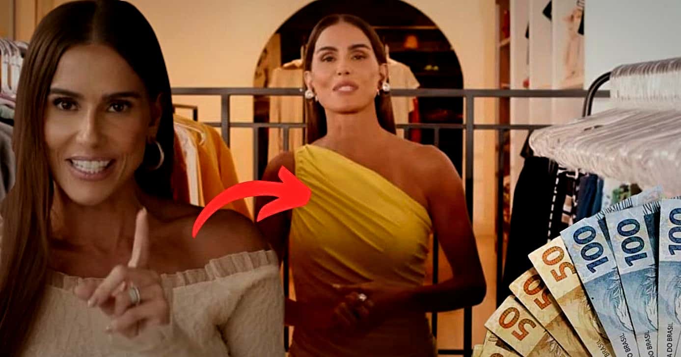 Deborah Secco é dona de uma loja gigantesca de roupas no segmento de moda circular (Foto Reprodução/Montagem/Lennita/TV Foco/Instagram@dedesecco/YouTube- Peça Rara)