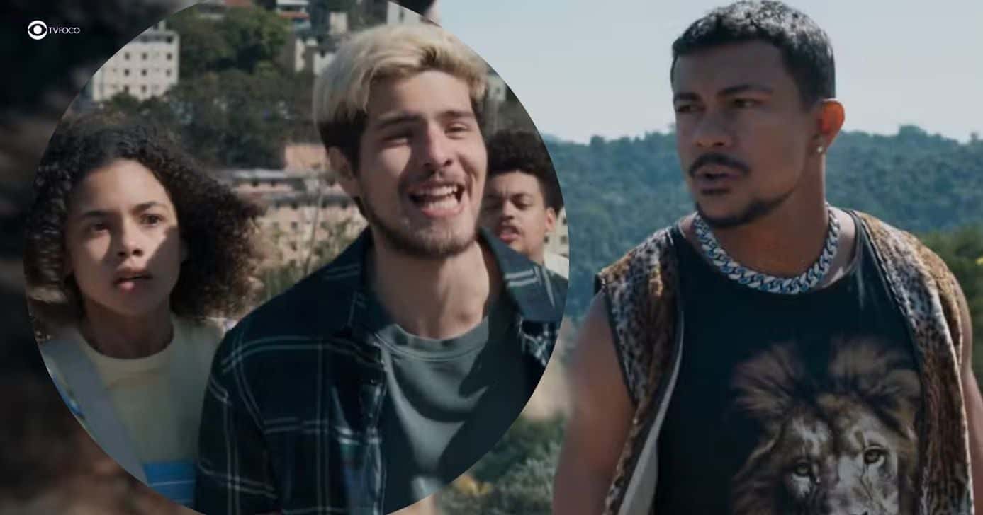 Joélly, Raul e Bagdá em Três Graças (Foto: Reprodução / Globo / Montagem TV Foco)