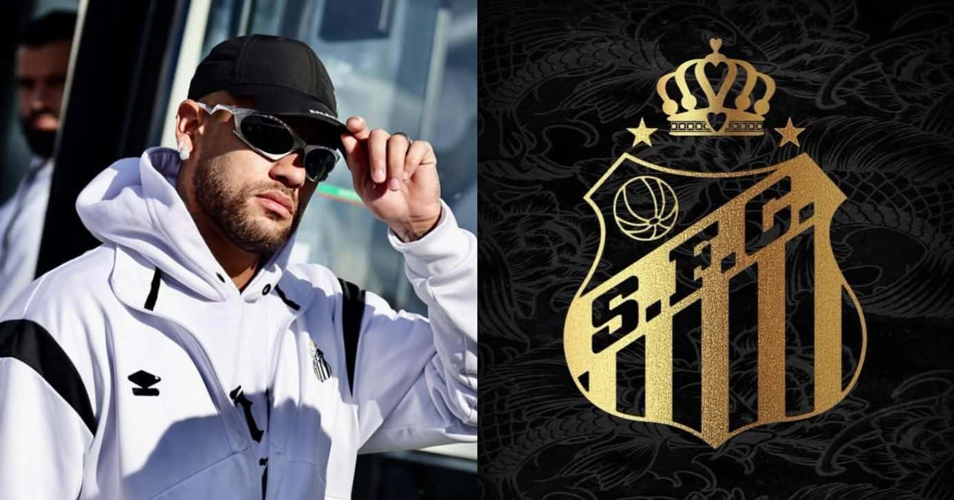 Neymar no Santos - Montagem/Instagram