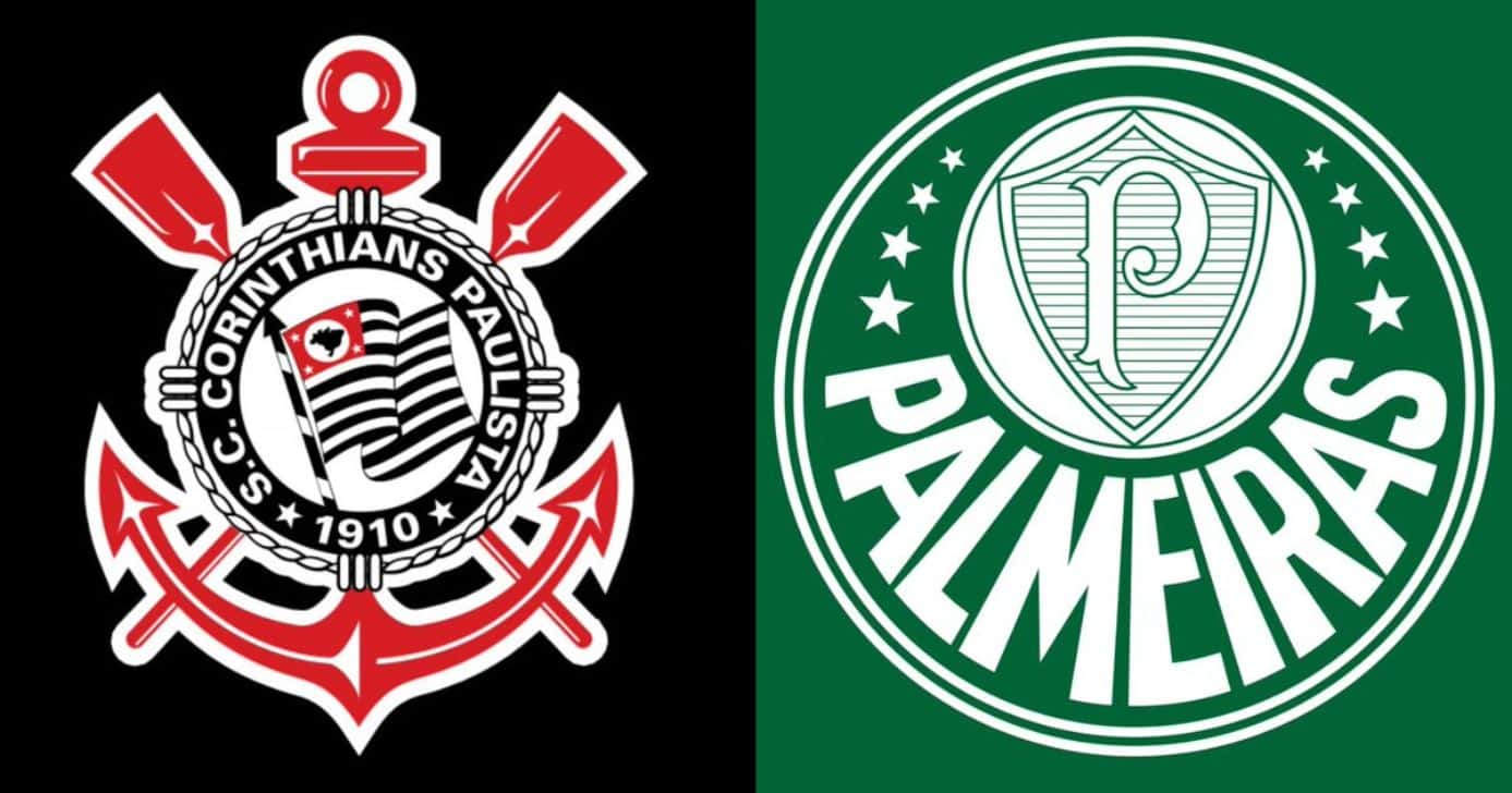 Palmeiras e Corinthians - Montagem/TV FOCO