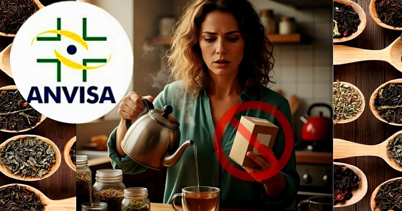 ANVISA proíbe chá popular após denúncia (Foto Reprodução/Montagem/TV Foco/Canva/GMN/Lennita/ANVISA)