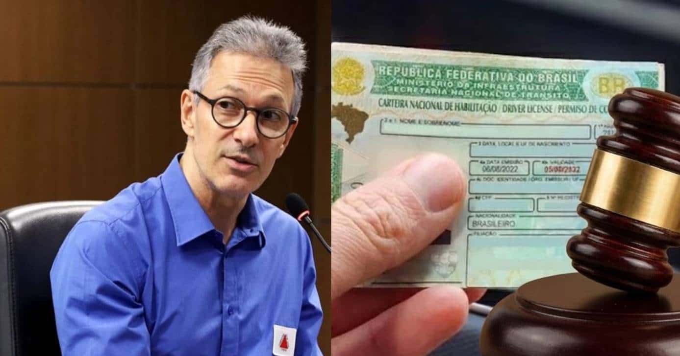 Zema e CNH (Foto: Montagem/TV Foco)