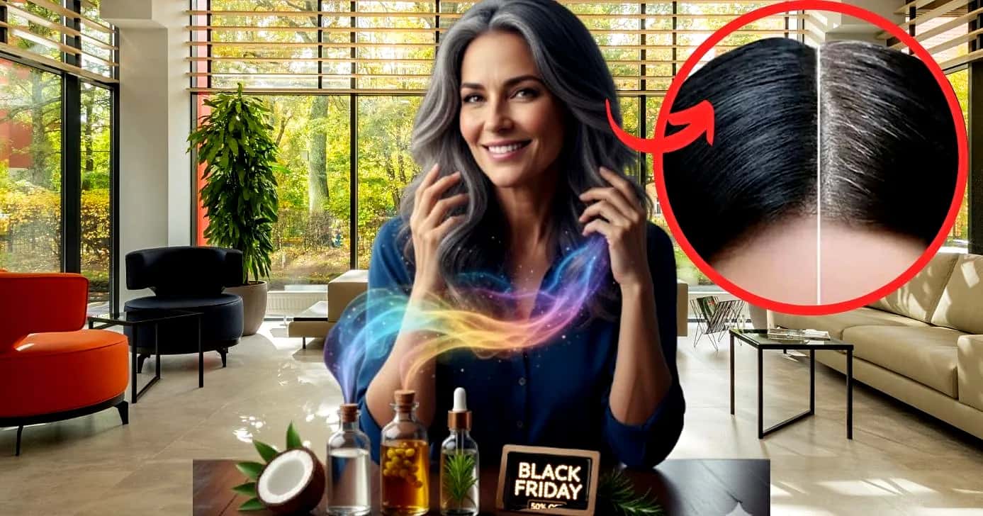 Esses óleos recuperam a vitalidade dos fios grisalhos e estão no precinho na Black Friday (Foto Reprodução/Montagem/Lennita/TV Foco/Canva/GMN)