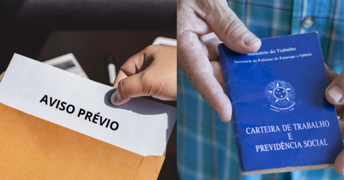 “Direito de descontar”: Lei trabalhista em vigor autoriza corte no aviso-prévio por atitude específica de CLTs em 2025 (Foto Reprodução/Montagem/TV Foco/Canva/Paola)