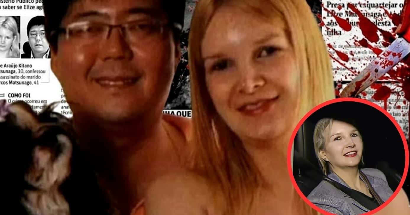 Elize Natsunaga diz o que espera de Marcos depois de morto (Foto Reprodução/Montagem/TV Vanguarda/Globo/Arquivo pessoal televisionado/Lennita/Canva)