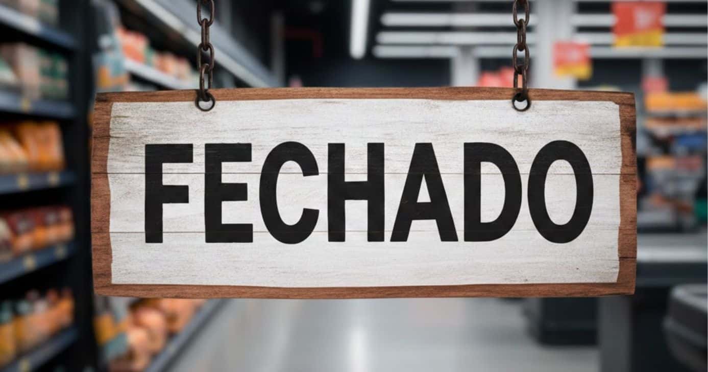Ilustração supermercado fechado (Foto: Montagem TV Foco / GMN)