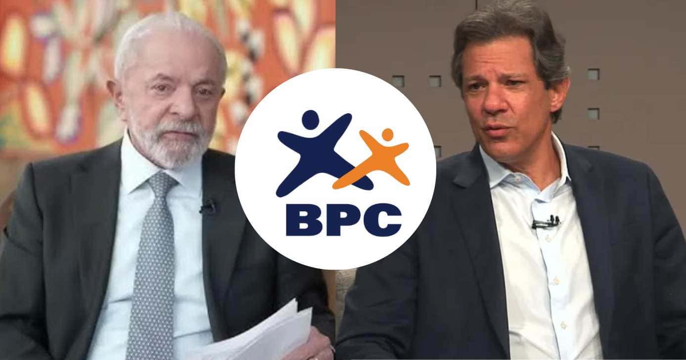 Luiz Inácio Lula da Silva, BPC e Fernando Haddad (Fotos: Reproduções / Globo / Internet)