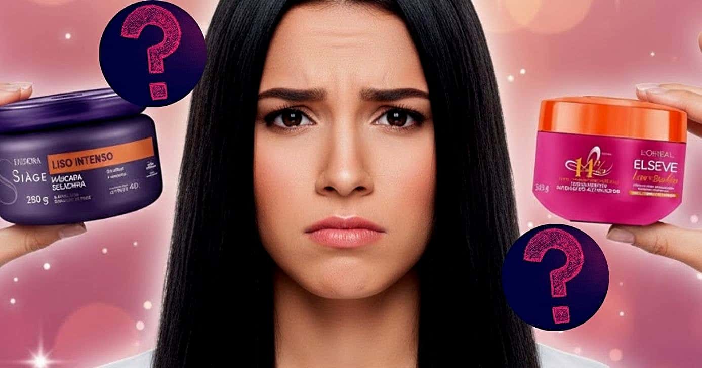 Saiba qual máscara é a melhor entre a Siáge, da Eudora e a Liso dos Sonhos, da Elseve (Foto Reprodução/Montagem/Lennita/TV Foco/GMN/Drogasil/Canva)