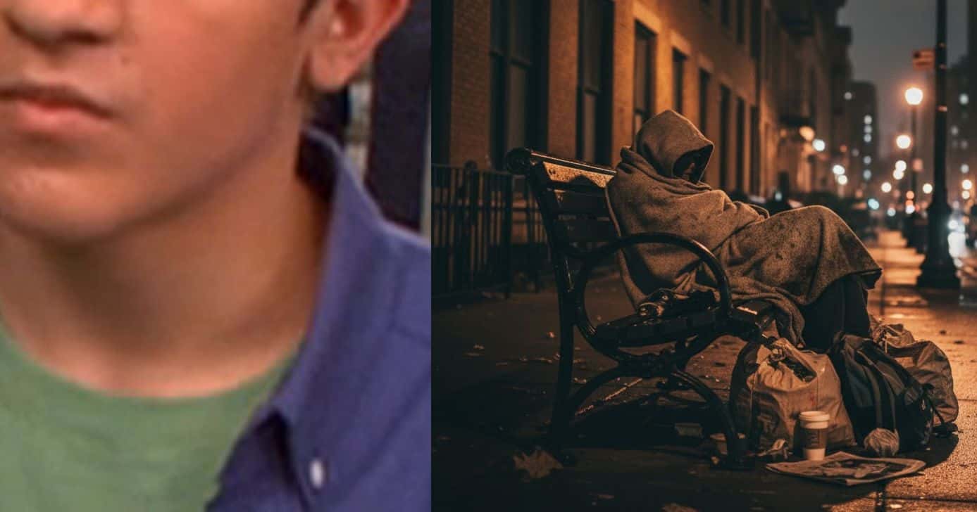 Tylor Chase e ilustração de morador de rua (Fotos: Reproduções / Nickelodeon / GMN)
