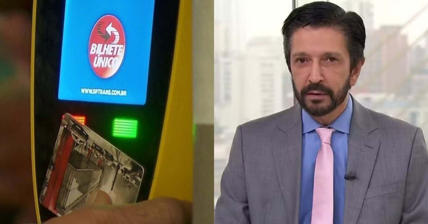 Bilhete Único e Ricardo Nunes (Fotos: Reproduções / Globo)