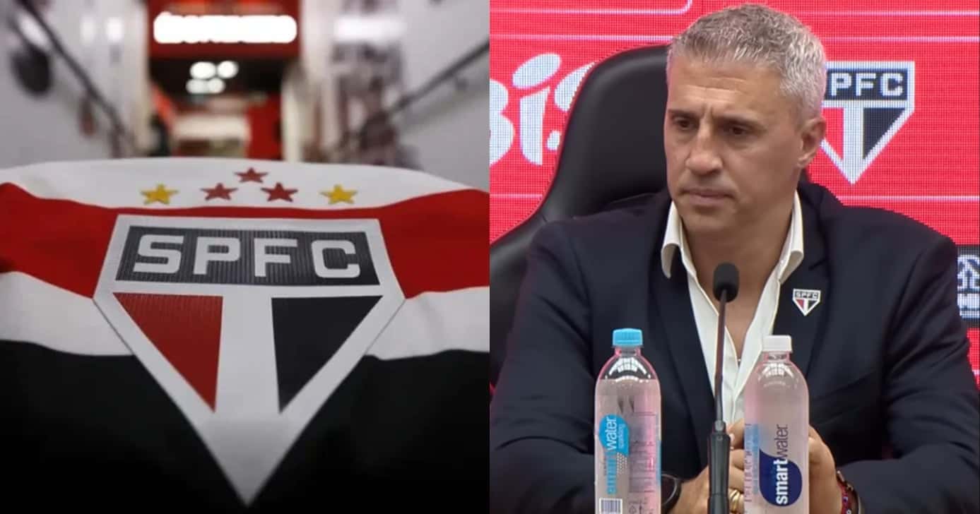 São Paulo e Hernán Crespo (Foto: Reprodução/ Internet/ ESPN - YouTube)
