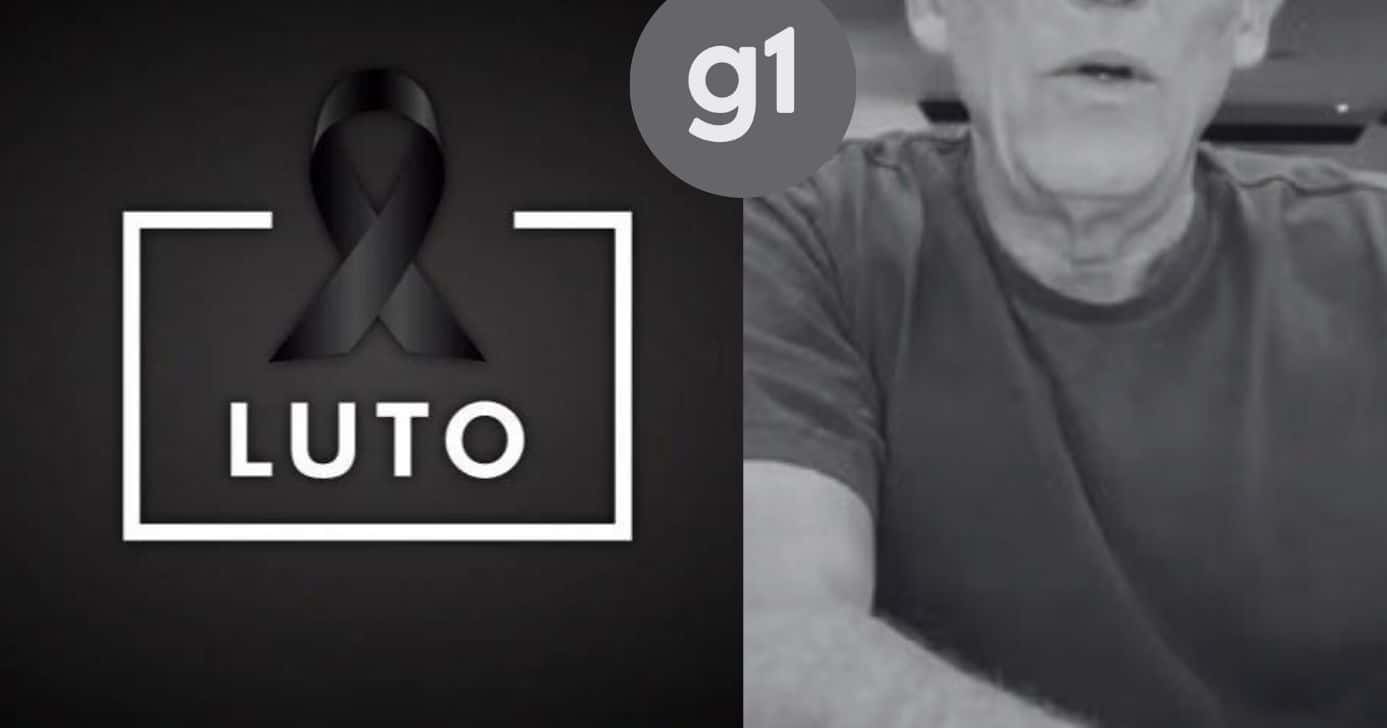 Jornal da Globo confirma morte de artista (Foto: Reprodução / G1 - Globo / Canva)