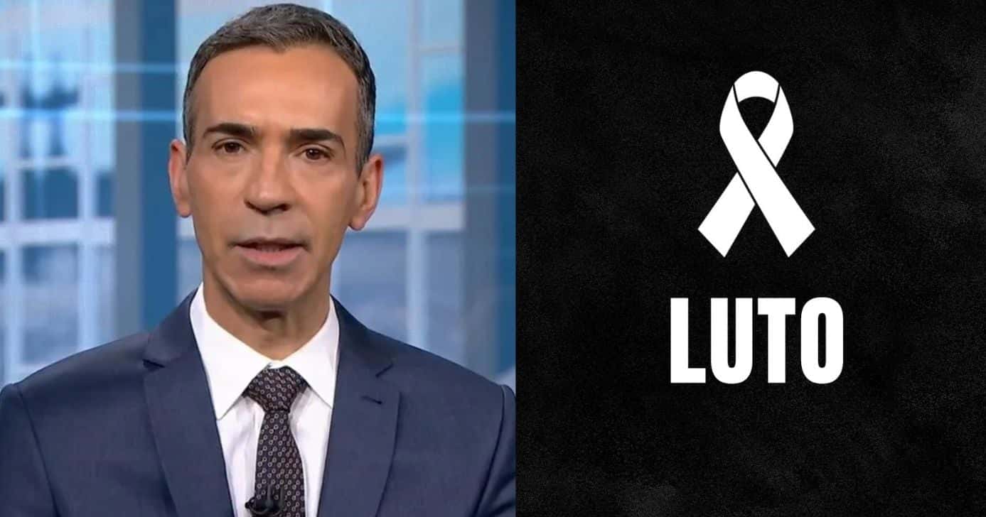 LUTO - César Tralli confirma morte (Foto: Reprodução / Globo)