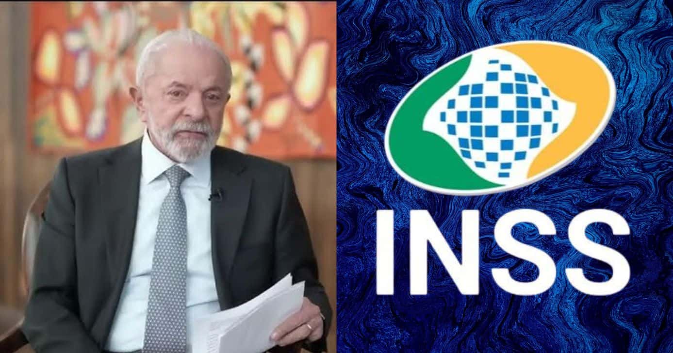Luiz Inácio Lula da Silva e logo do INSS (Fotos: Reproduções / Globo / Internet)