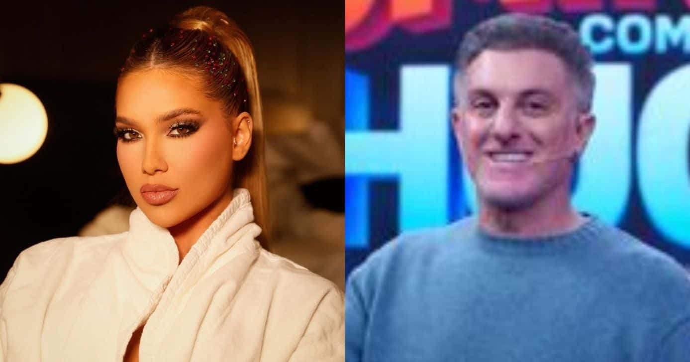 Virginia Fonseca e Luciano Huck no Domingão (Fotos: Reproduções / Instagram / Globo)