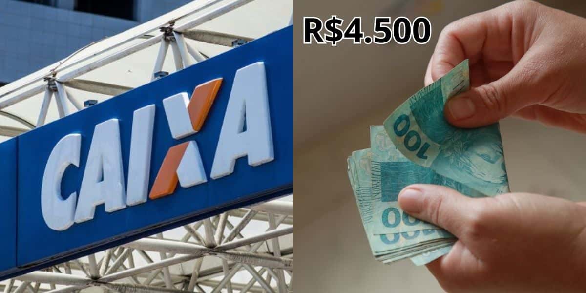Caixa libera benefício de até R$4.500 (Reprodução: Montagem TV Foco)