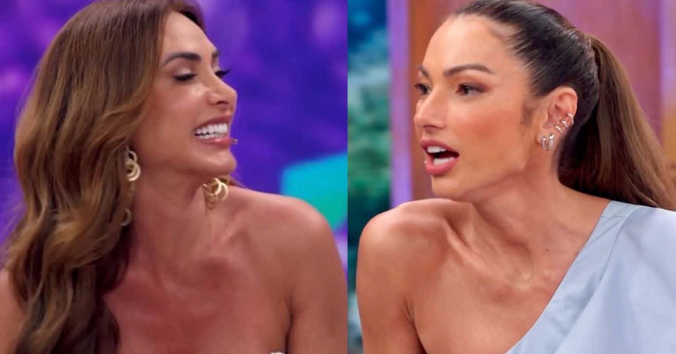 Nicole Bahls e Patrícia Poeta (Foto: Reprodução / Globo)