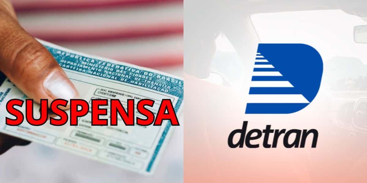 CNH suspensa por 2 proibições no Detran (Reprodução: Montagem TV Foco)