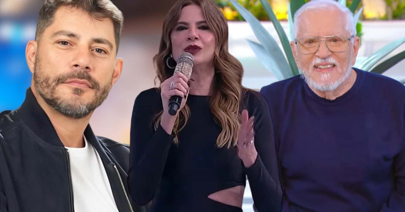 Evaristo Costa, Luciana Gimenez e Carlos Alberto (Foto: Reprodução / Instagram / RedeTV! / SBT)