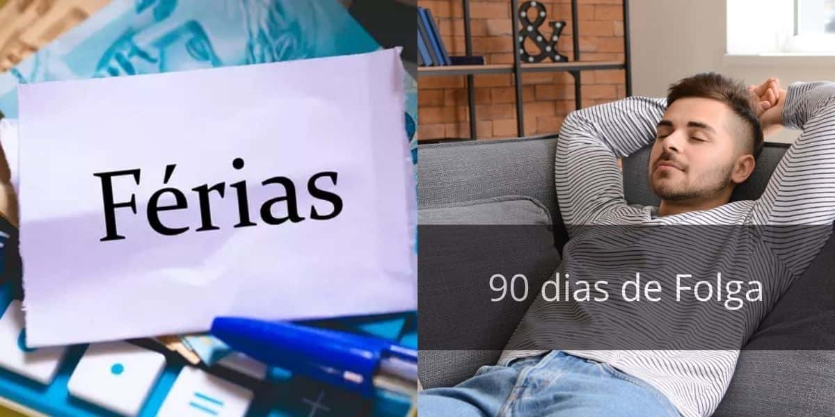 90 dias de folga além das férias para esses trabalhadores (Reprodução: Montagem TV Foco)