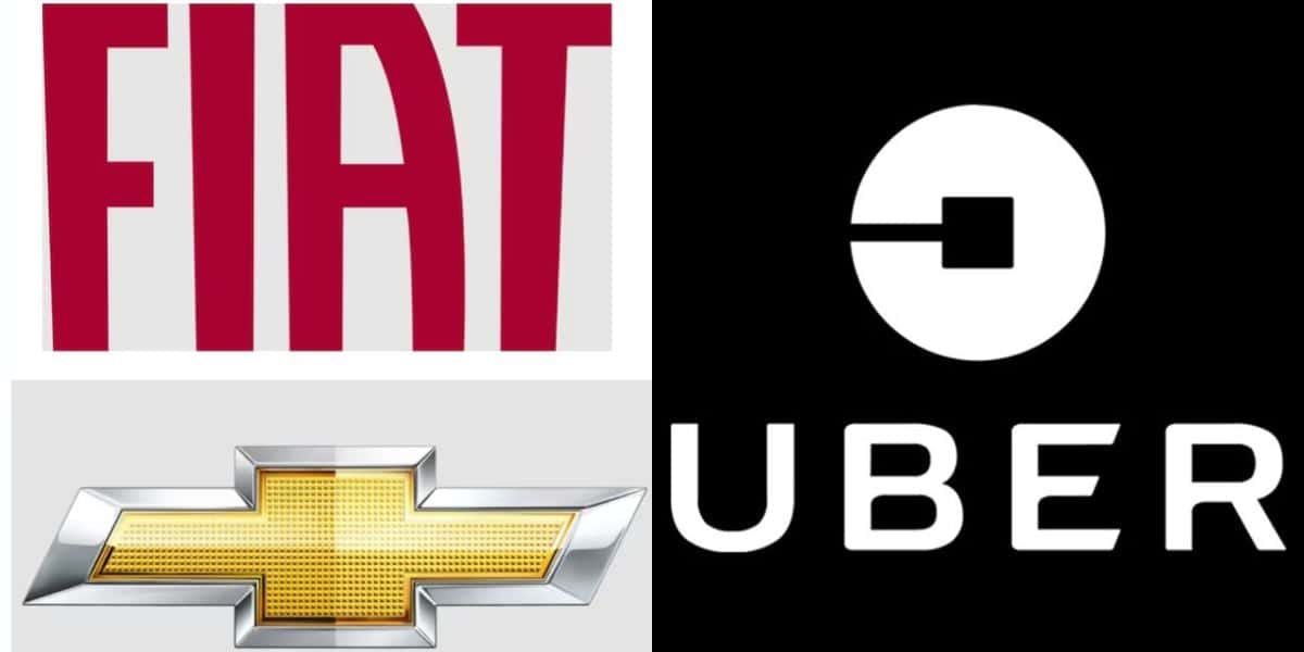 5 carros, com Chevrolet e Fiat, para lucrar mais na Uber (Reprodução: Montagem TV Foco)