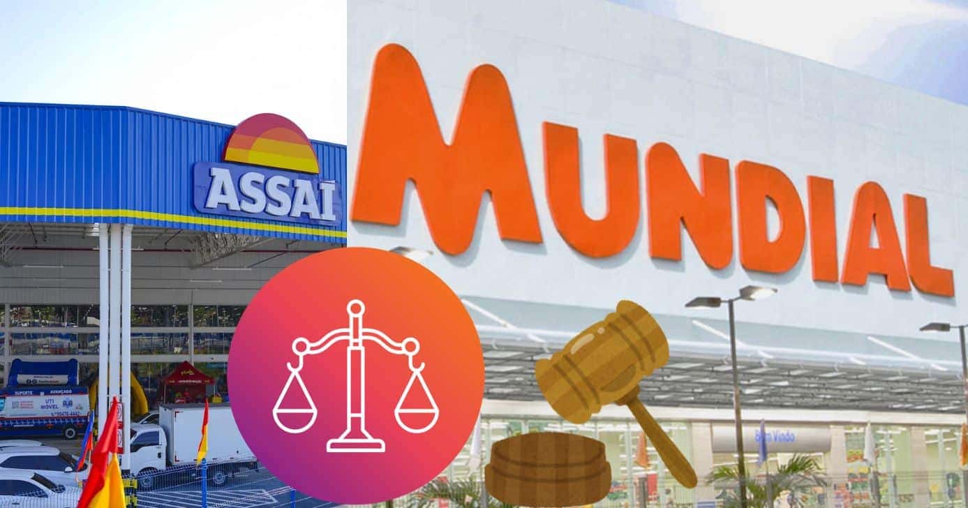 Lei dos supermercados em vigor no RJ dispensa obrigatoriedade e acerta o Assaí, Mundial e+ (Foto Reprodução/Montagem/TV Foco/Canva/Paola)