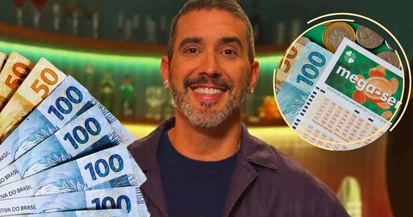 André Marques ganhou na Mega-Sena e faturou um bom valor (Foto Reprodução/Montagem/Lennita/Canva/Instagram/@euandremarques)