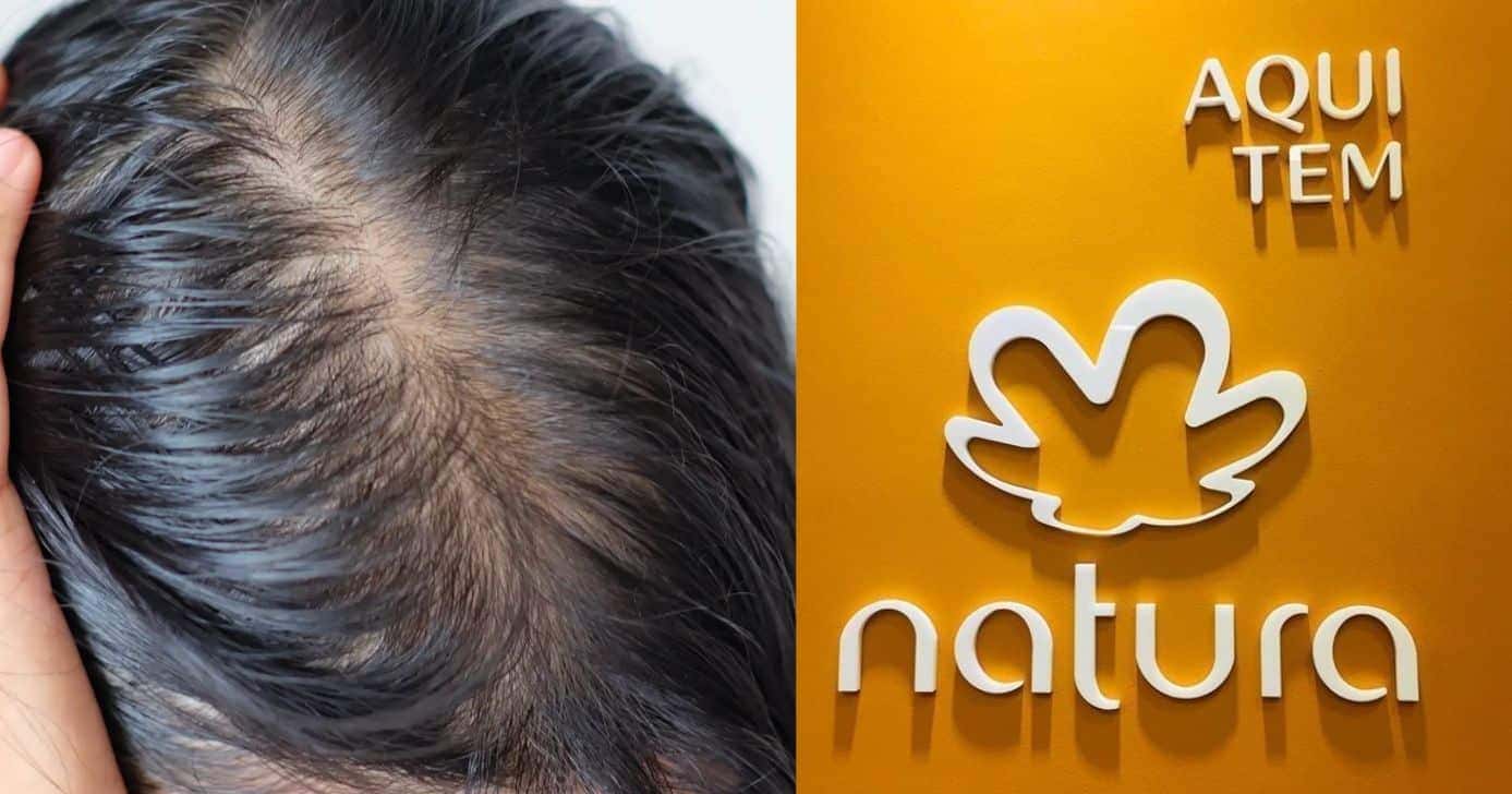 Cabelo oleoso / Logo da Natura - Montagem: TV FOCO