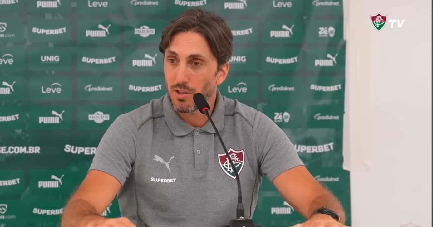 Esse foi o zagueiro do Fluminense que deixará o time (Foto: TV Fluminense)