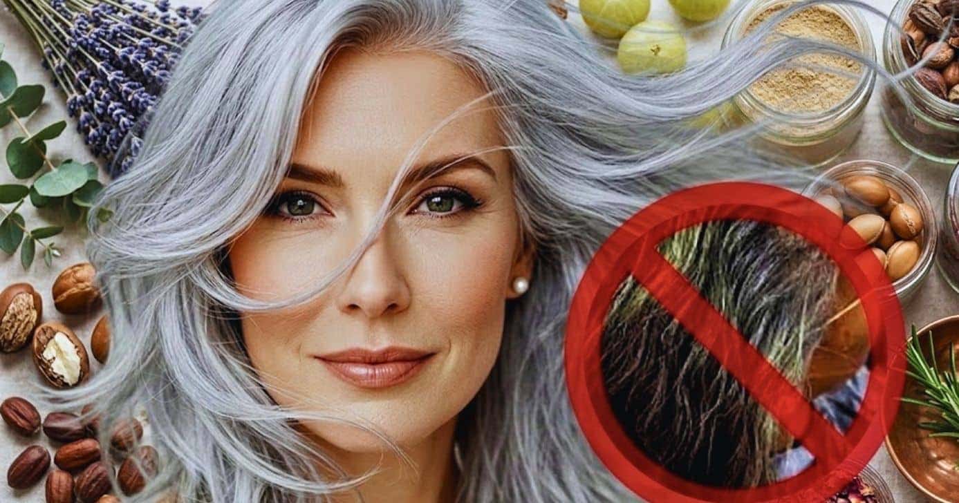 Mistura natural elimina o efeito envelhecedor dos grisalhos e brancos (Foto Reprodução/Montagem/Lennita/Tv Foco/Canva/Freepik)