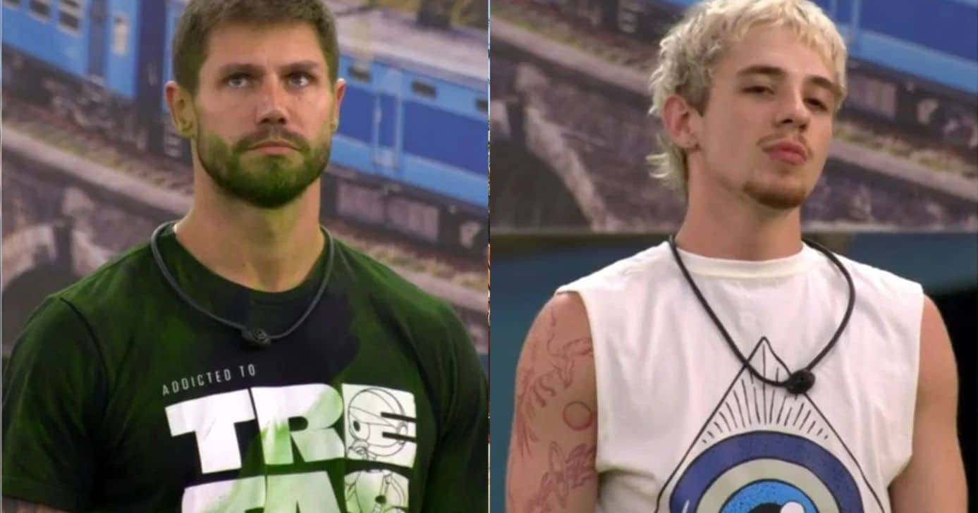 Jonas Sulzbach e Juliano Floss no BBB26 (Fotos: Reproduções / Globo)