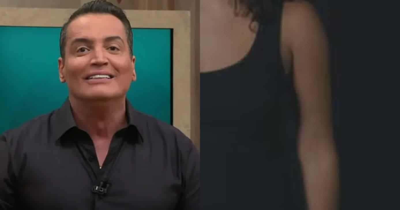 Leo Dias no Melhor da Tarde e atriz (Fotos: Reproduções / Band / Globo)
