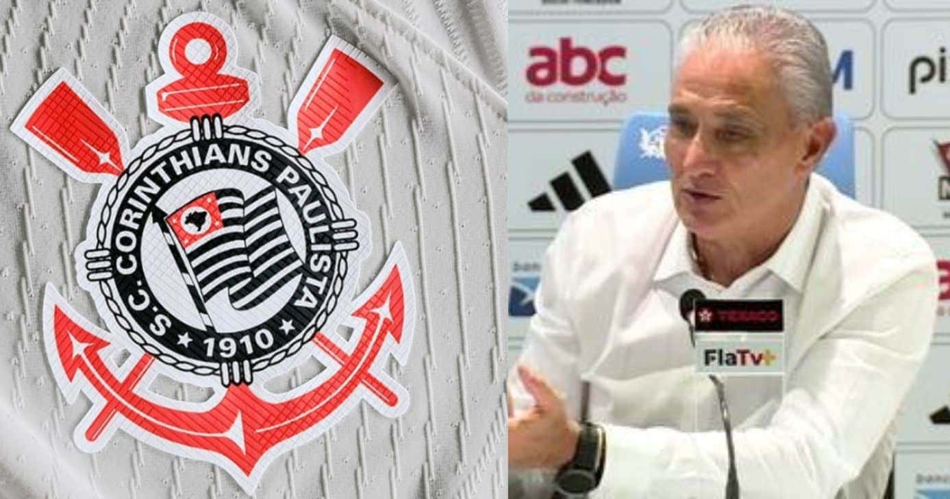 Logo do Corinthians / Tite - Foto: Internet / YouTube